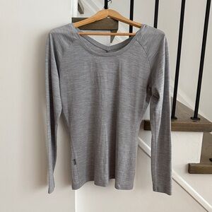 Gray Women's Long Sleeve Top